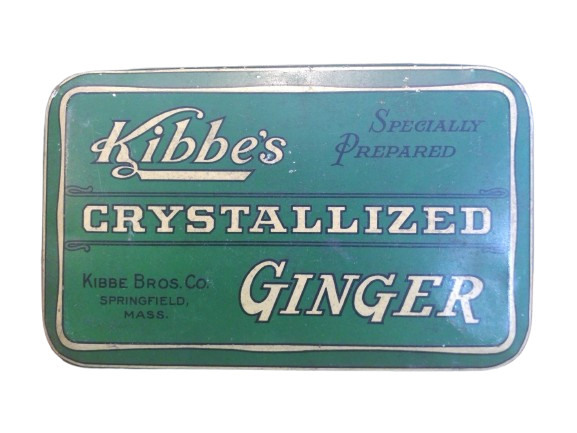 Rare Kibbe's Candies Springfield, MA Crystallized Ginger Tin