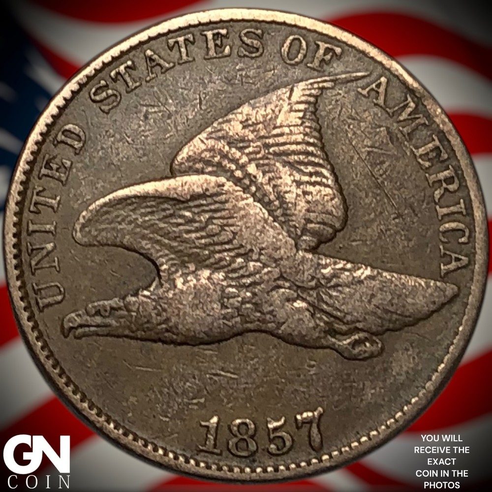 1857 Flying Eagle Cent Penny Z4236