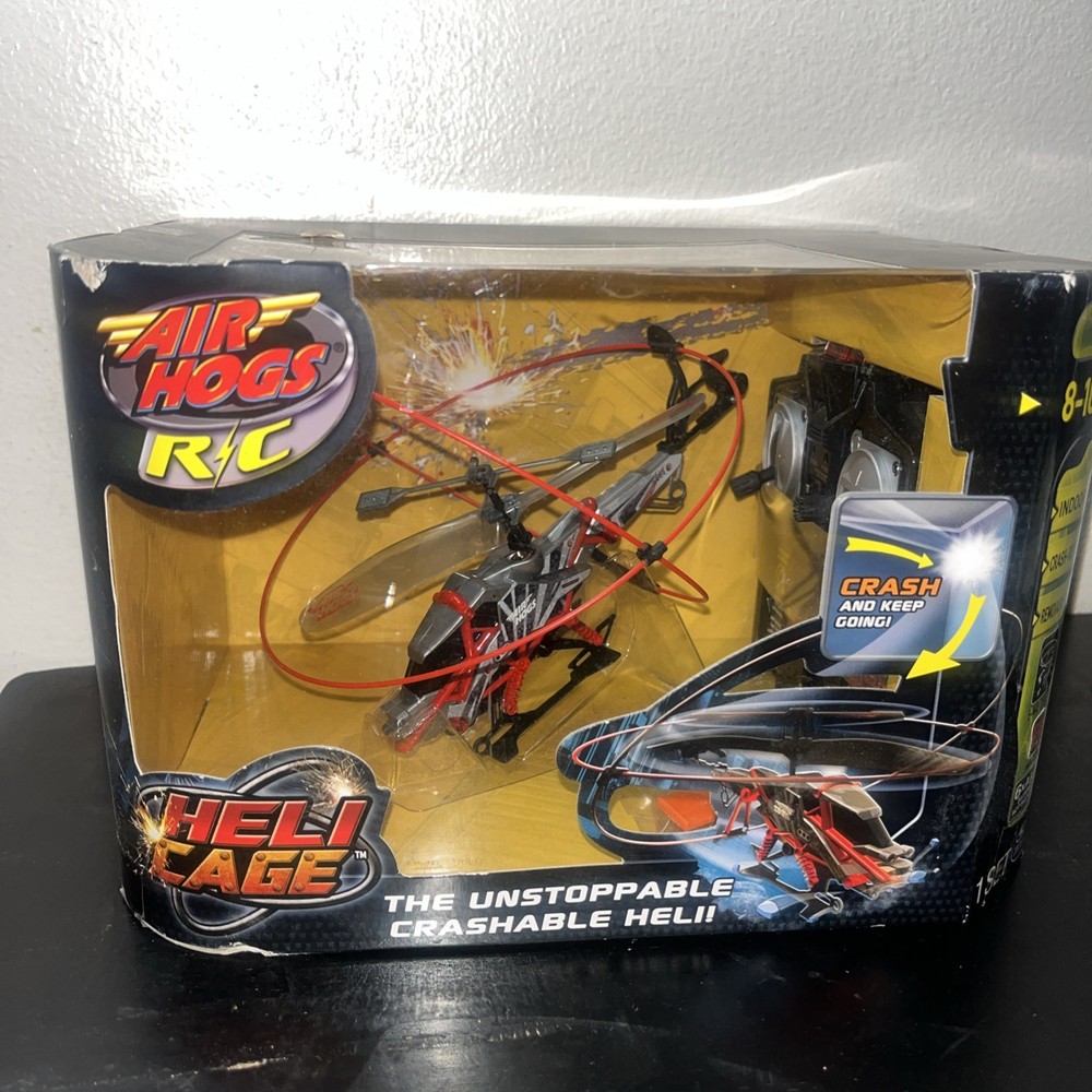 AIR HOGS HELI CAGE R/C REMOTE CONTROL HELICOPTER