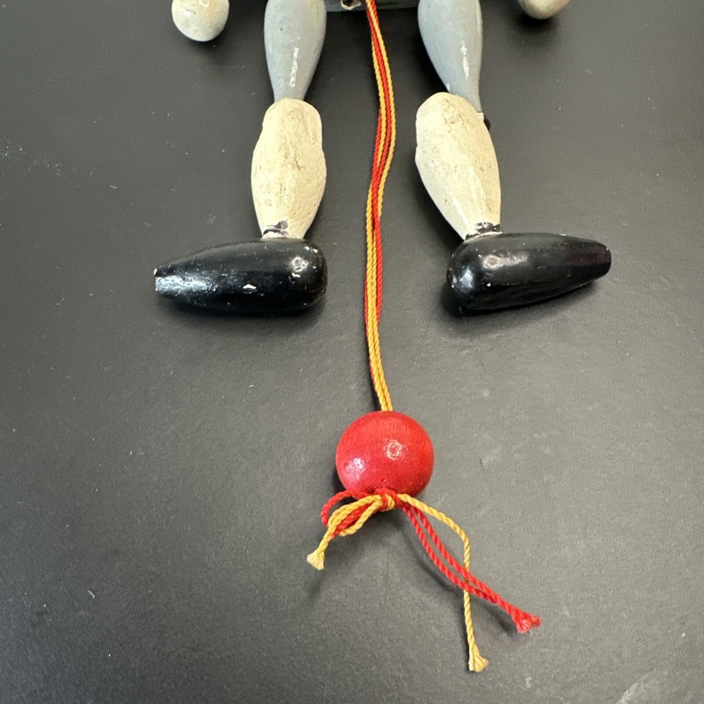 Austrian-Style Puppet Christmas Vintage Wooden Pull String Soldier