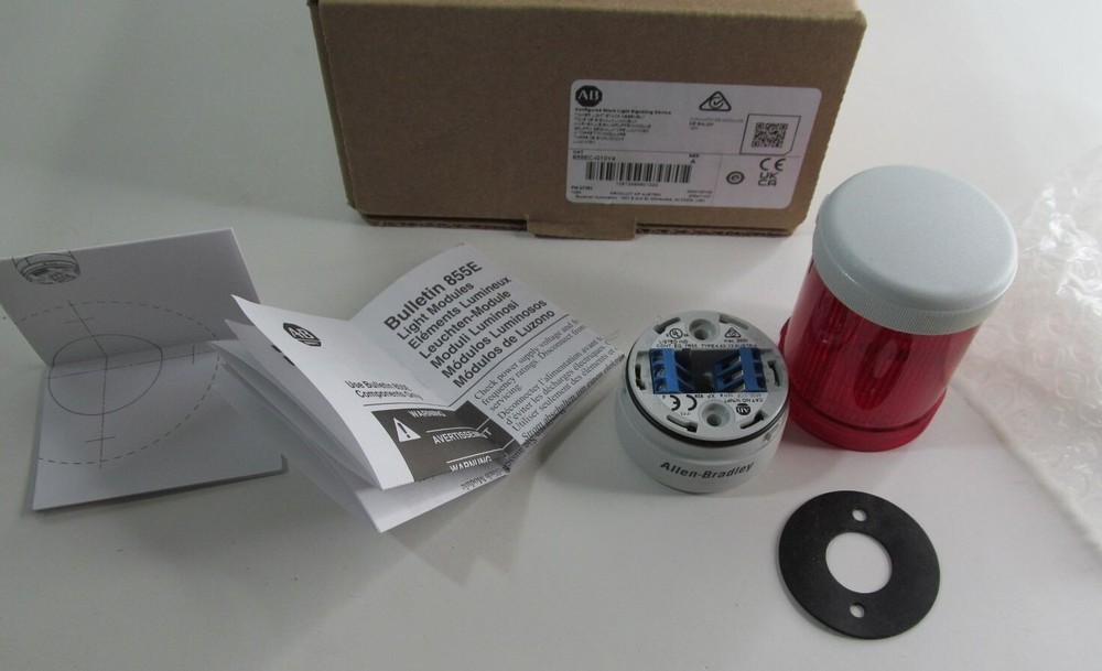 NEW ALLEN BRADLEY 855EC-G10Y4 CONTROL TOWER STACK LIGHT ASSEMBLY