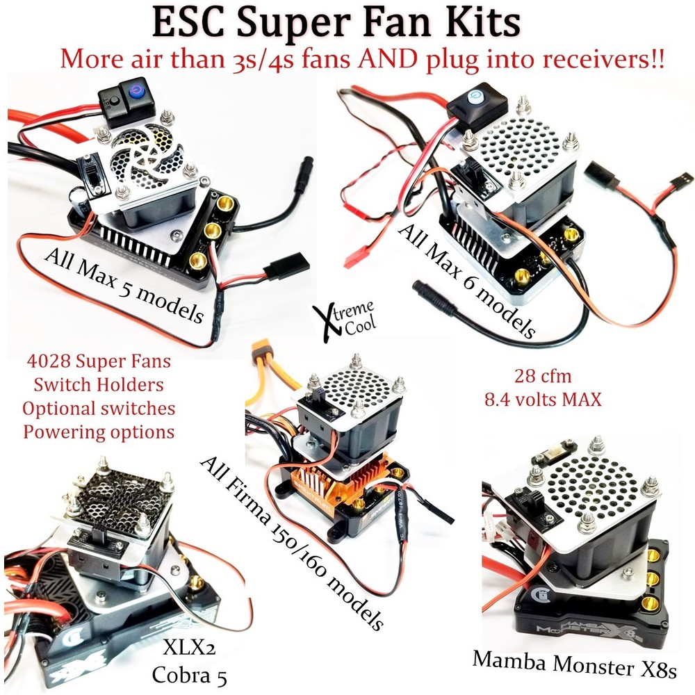 RCP Xtreme Cool Hobbywing Max 8 Ultimate Accessory Switch Plate System