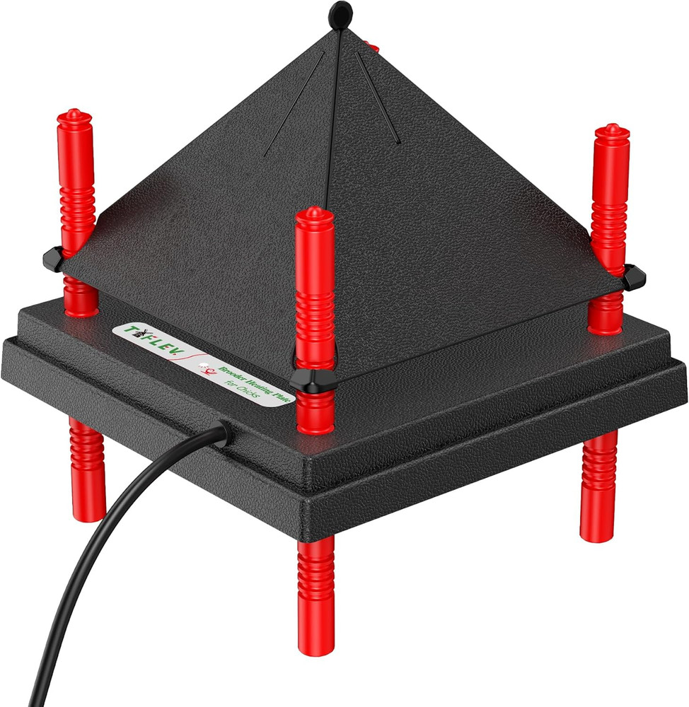 Chick Brooder Heating Plate with Anti Stand Cone, Adjustable Height Brooder Heat