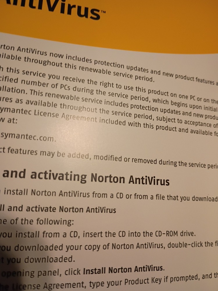 Norton AntiVirus 2007 TechCenter Edition includes Product Key Code
