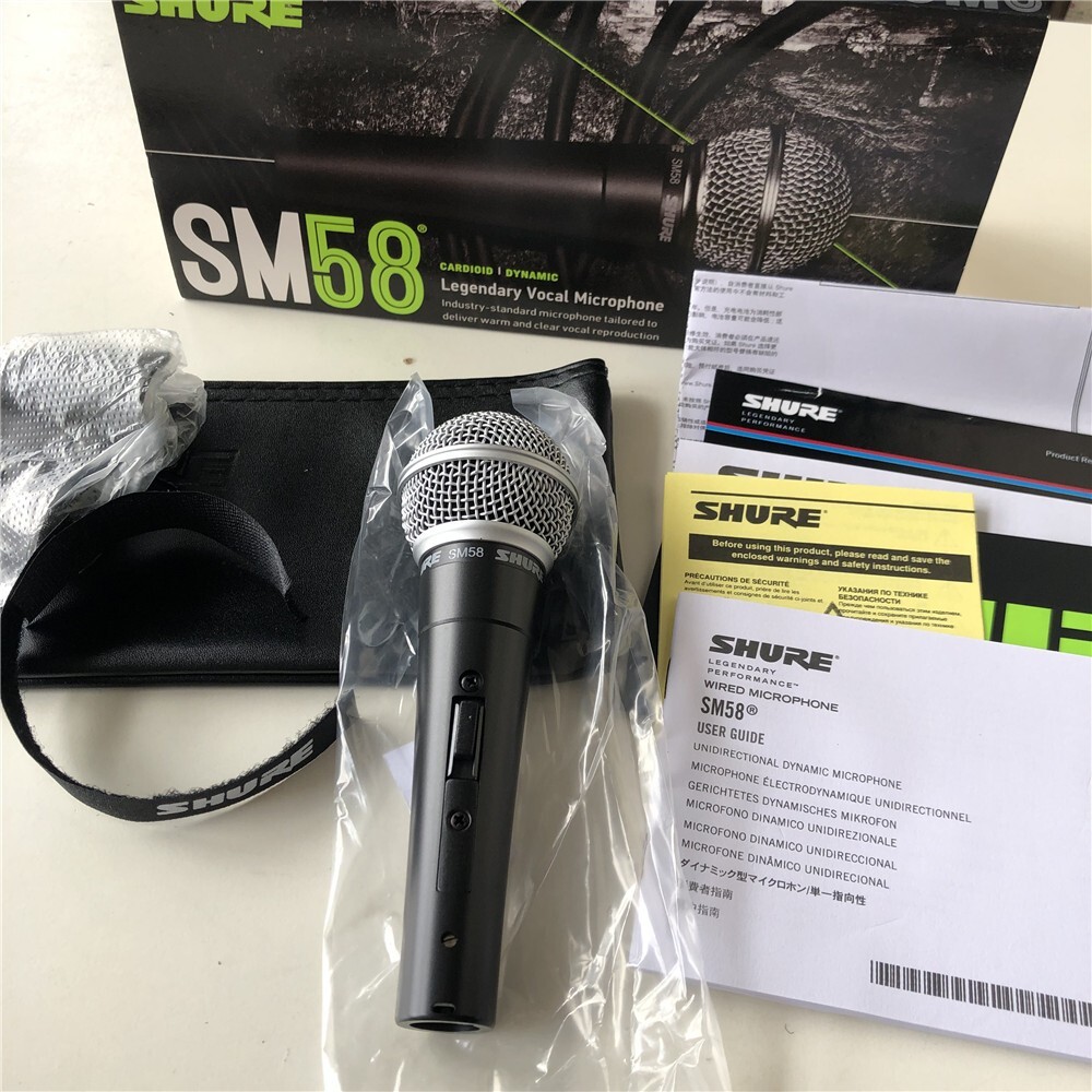 SM58S Dynamic Vocal Microphone with On/Off Switch No Cable