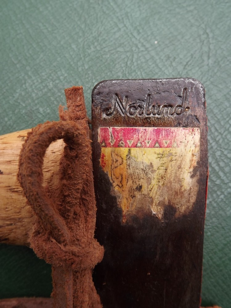 Vintage Small NORLUND Hatchet Axe & Leather Sheath
