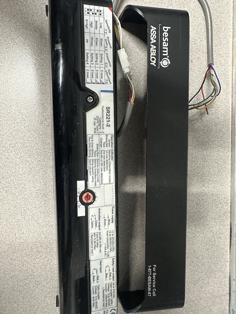 BESAM/ASSA ABLOY SR221 Sensor for Automatic Sliding Doors BEA Optex