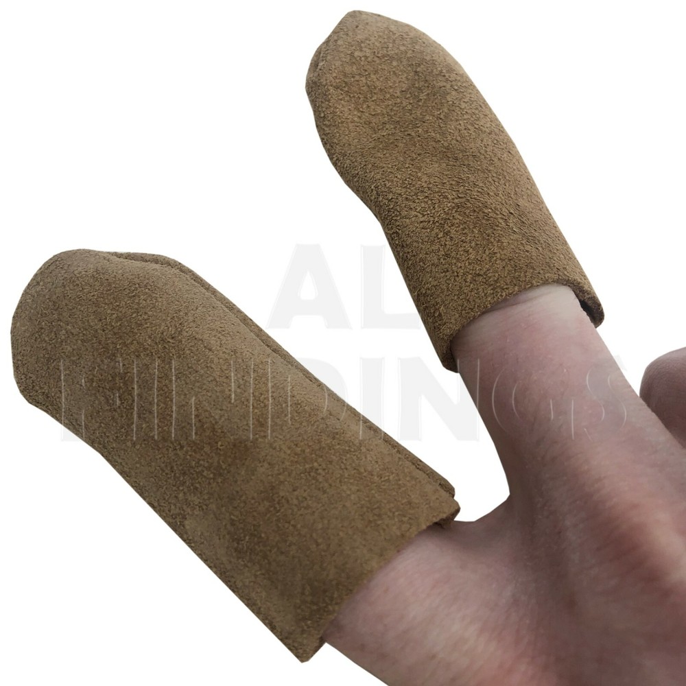 4 Leather Thumb Finger Guard Protector Closed End Sewing Stitching Jewellery