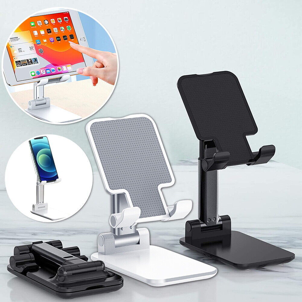 Adjustable Phone / Tablet Desktop Stand Holder Mount. Suits iPhone, Samsung etc