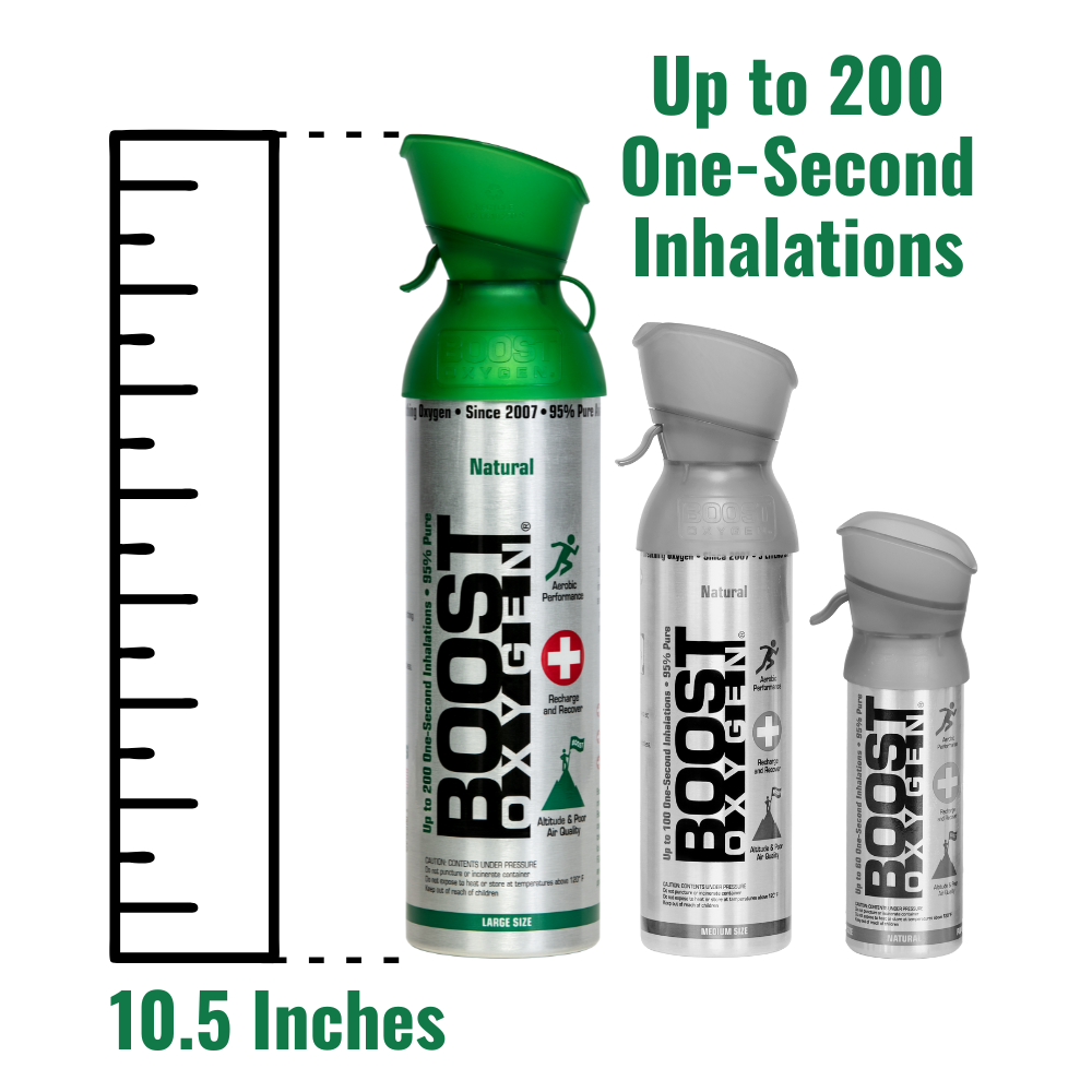 Boost Oxygen Supplemental Oxygen to Go | All-Natural Respiratory Support for