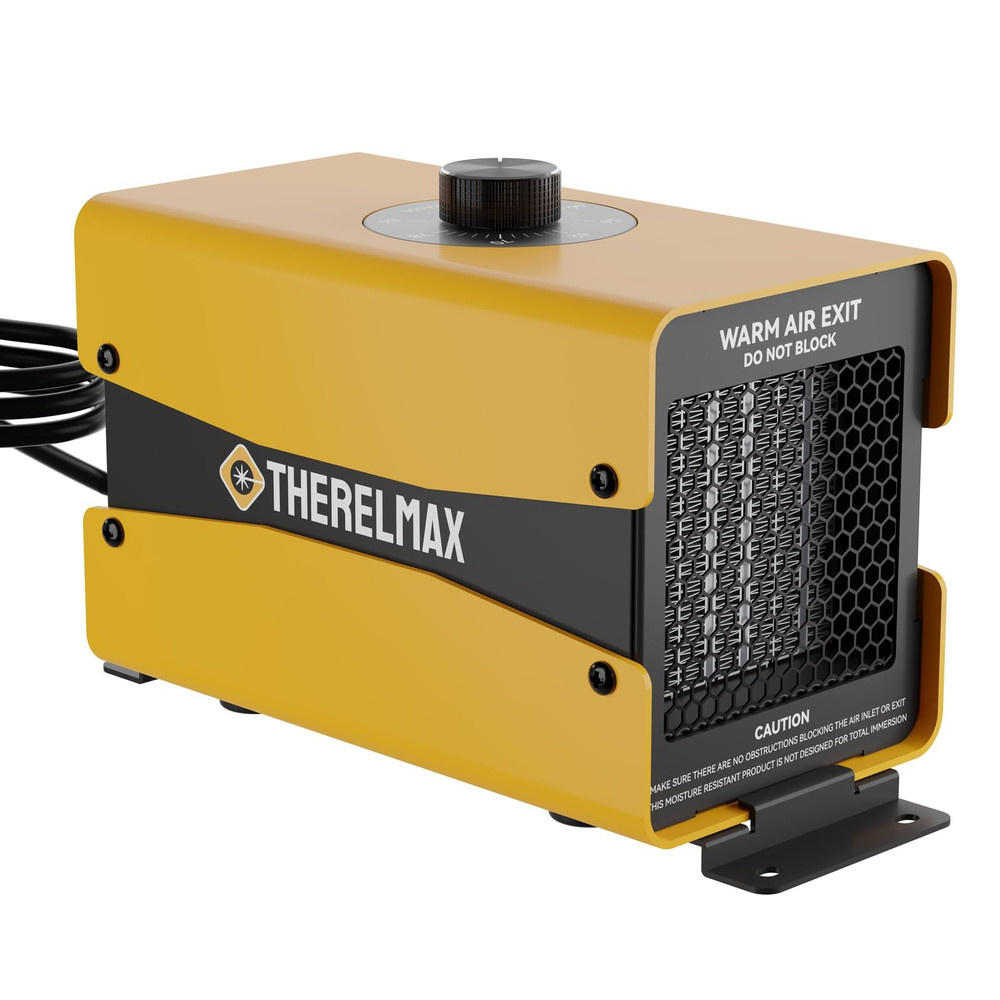 Boat Engine Compartment Heater Built-in Thermostat, 500W Cabin Yellow