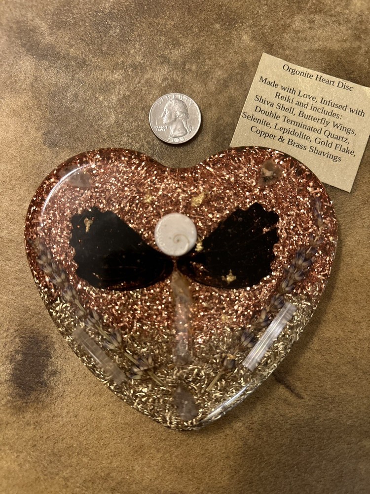 Orgonite Heart Disc