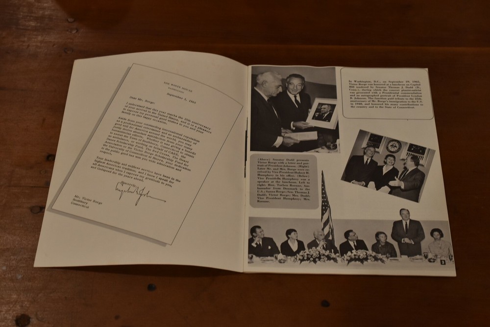 Rare 1965 VICTOR BORGE Signed Comedy In Music Program-PSA Authenticated