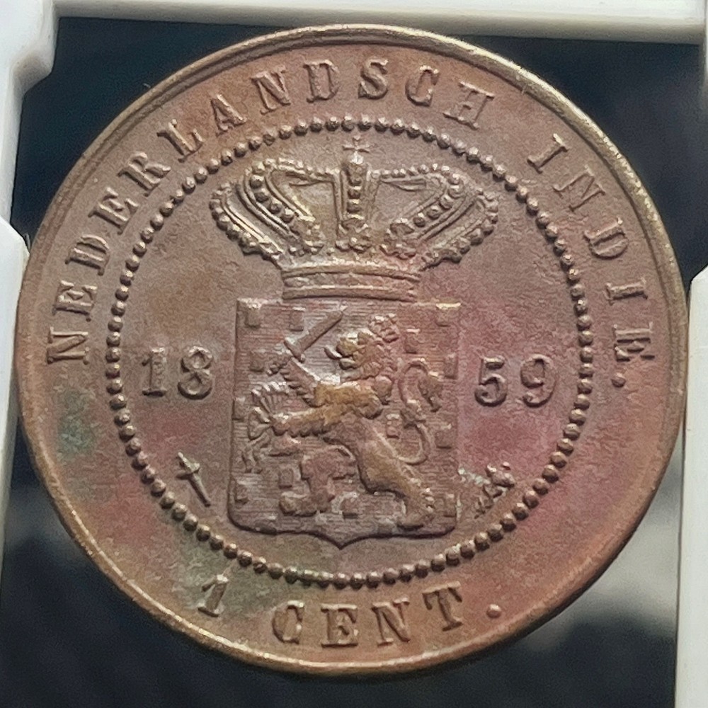 NETHERLANDS INDIES 1859 1/2 & 1 CENT