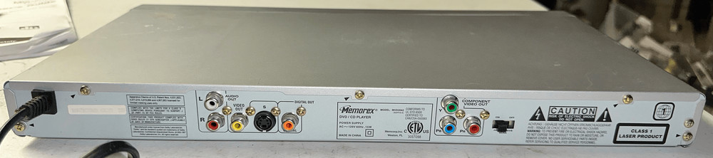 Memorex DVD/Compact Disc Player - Model MVD2042 With Remote Control