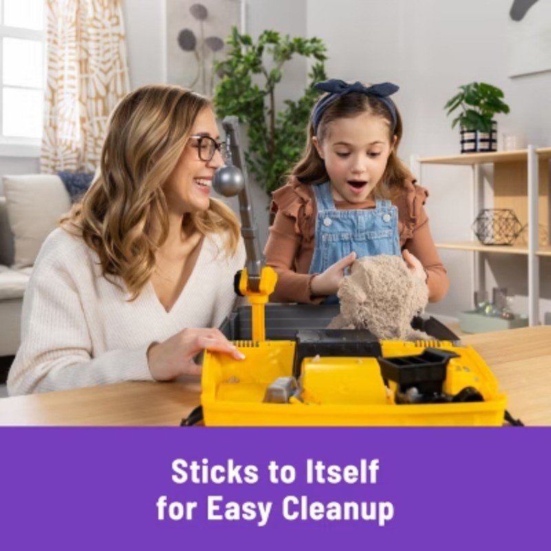 Construction Site Kit with Crane, Dump Truck, Foldable Sandbox