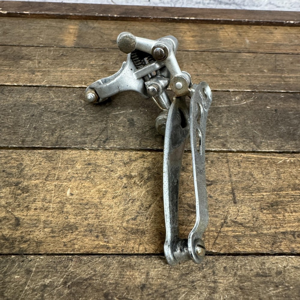 Vintage Campagnolo Record Front Derailleur Clamp On 28.6 Bottom Pull Double Road