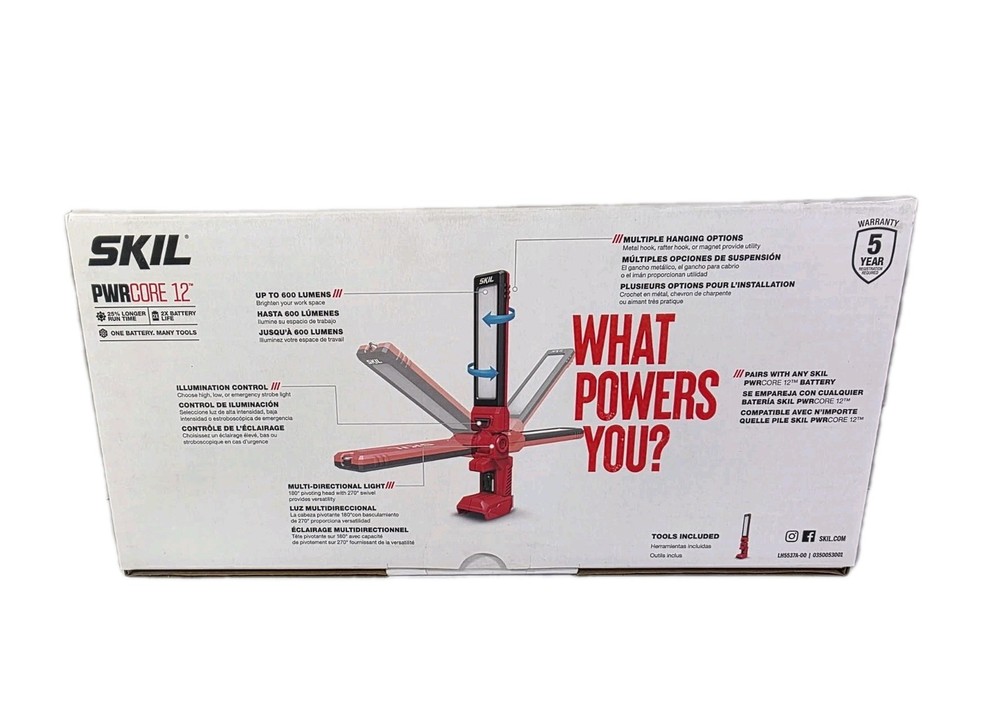 SKIL 12 Volt LED Light~Mechanical/Work/Area Light - NEW - Tool Only