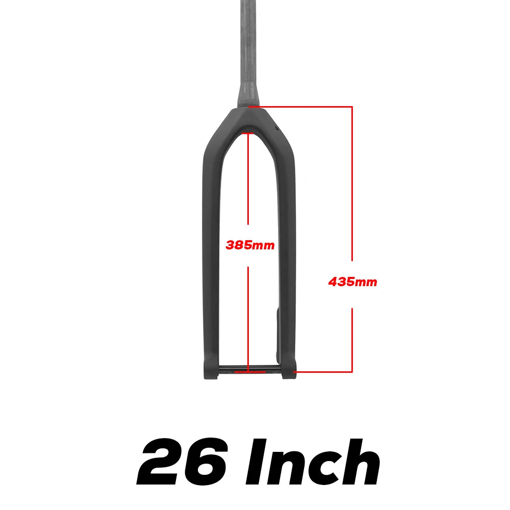 MTB Bicycle Thru Axle Boost Rigid Fork 26"/27.5"/29er Full Carbon Front Fork