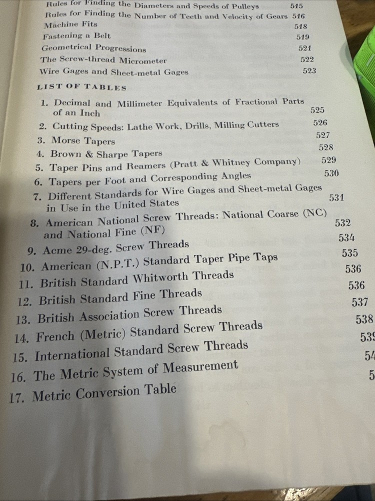 Machine Tool Operation Manual