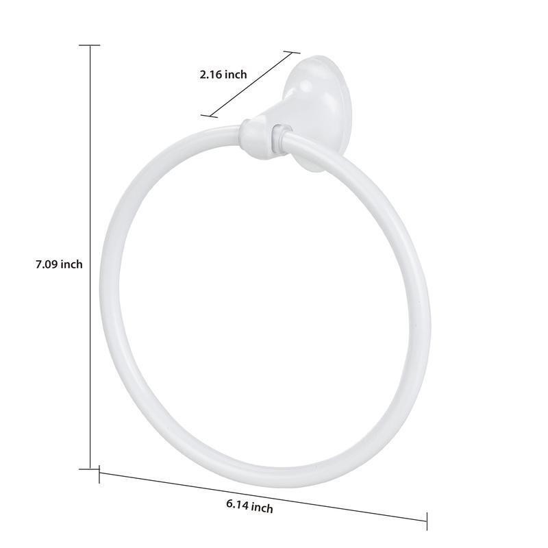 Steel Wall Mount Towel Holder Ring Spa Style Easy Installation Rust Resistant US