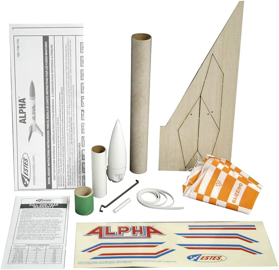 Estes Flying Model Rocket Kit Alpha EST 1225