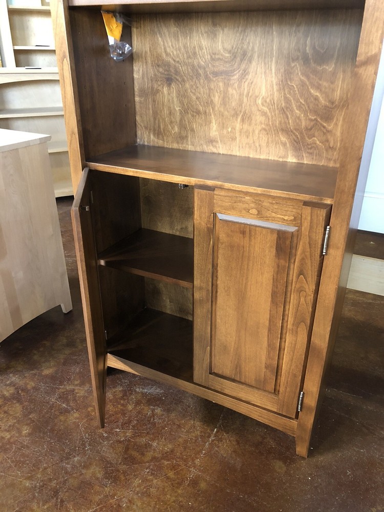 5 Shelf Bookcase - Solid Alder Wood.