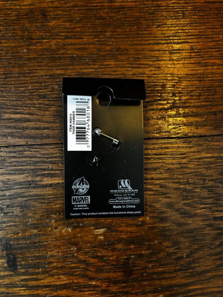Marvel Avengers THOR'S HAMMER Lapel Pin