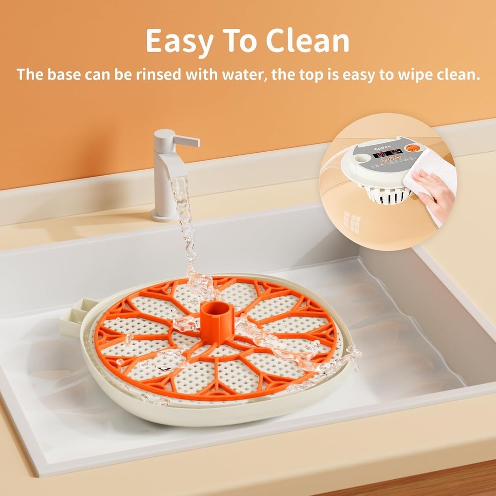 Egg Incubator with Temperature and Humidity Control, HatchPro 12, Orange