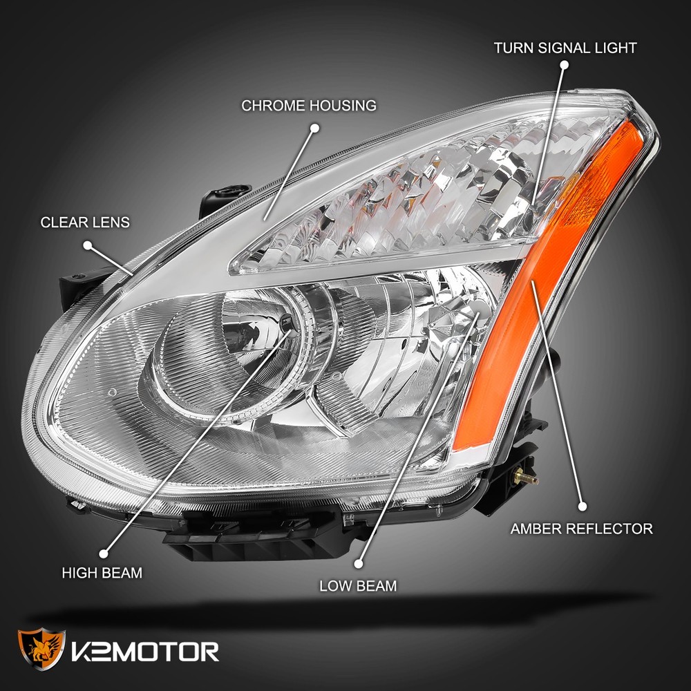 Fits 2008-2013 Rogue 2014-2015 Rogue Select Headlight Lamp Driver Left Side