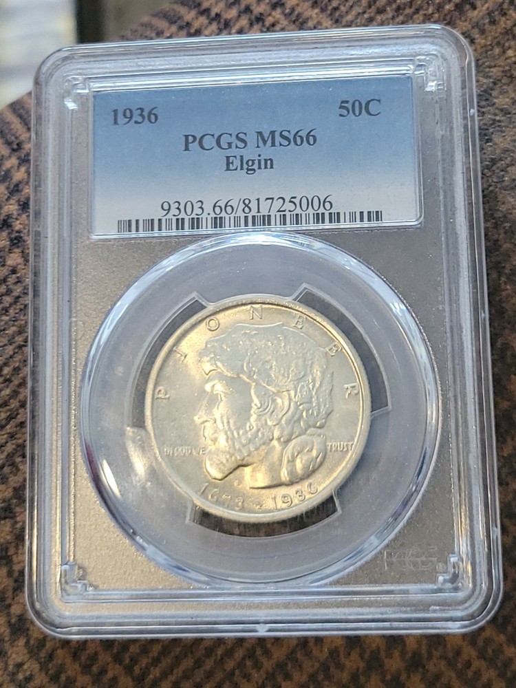 1936 Elgin Commemorative Half Dollar PCGS MS66 Superb Gem Uncirculated!!!