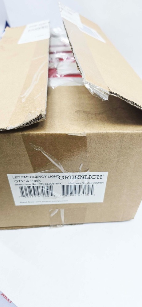 4 PACK - GRUENLICH LED Combo Exit Sign, Emergency Exit GR-EL008