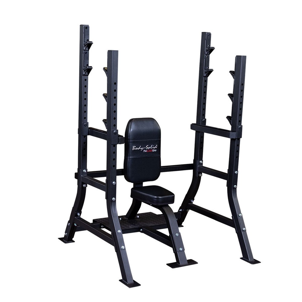 Pro Clubline Fixed Olympic Shoulder Press Bench by Body-Solid