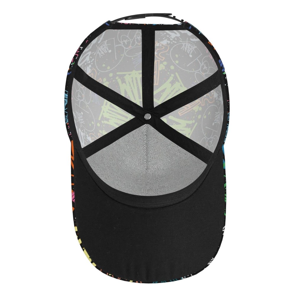 BCQJNB Graffiti Colorful Baseball Cap Snapback One Size,