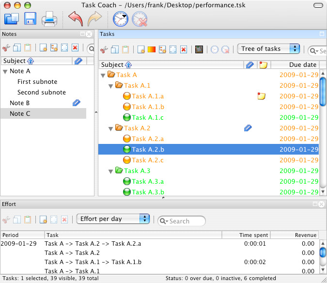 Task Coach Task Manager | ToDo List Software | Win, MacOS, Linux | DVD