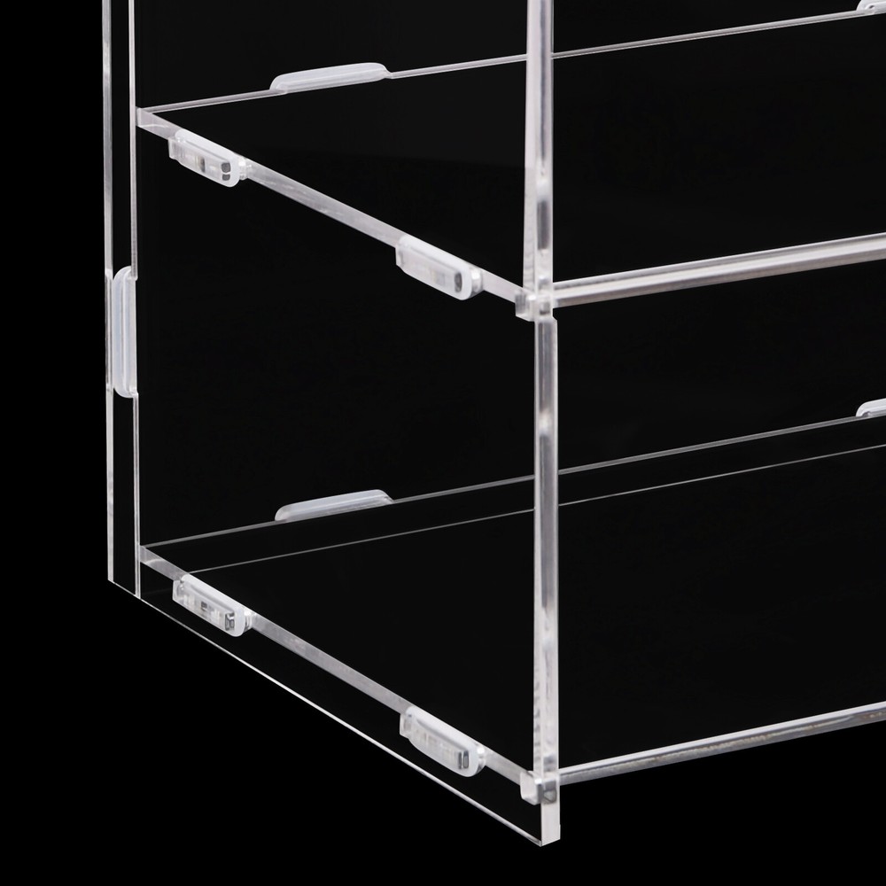 3 Layer Acrylic Display Case Bakery Retail Display Counter Cabinet Showcase