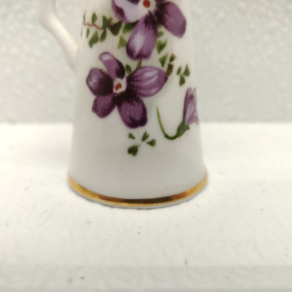 Hammersley Spode Victorian Violets Candle Snuffer Bone China England Decorative