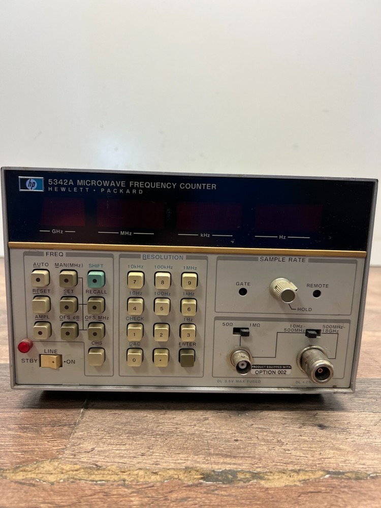 HP Agilent 5342A Microwave Frequency Counter OPT 002