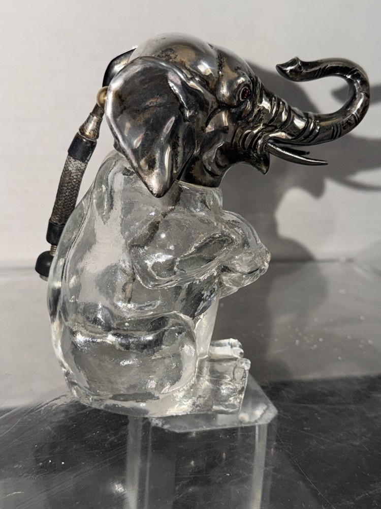Sterling Silver German Antique Perfume Atomizer Figural Elephant