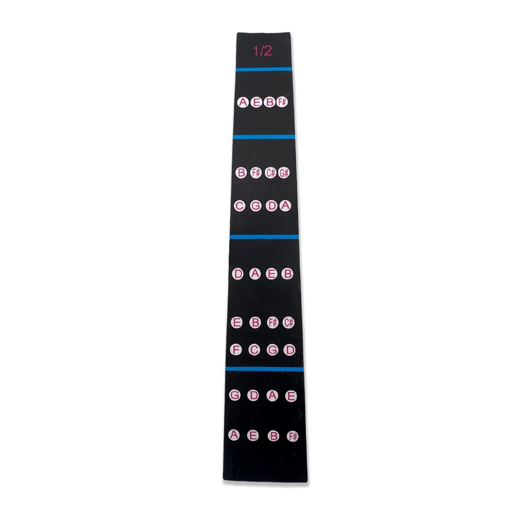 1/2 Size Violin Fingerboard Sticker for Beginners Guide Label