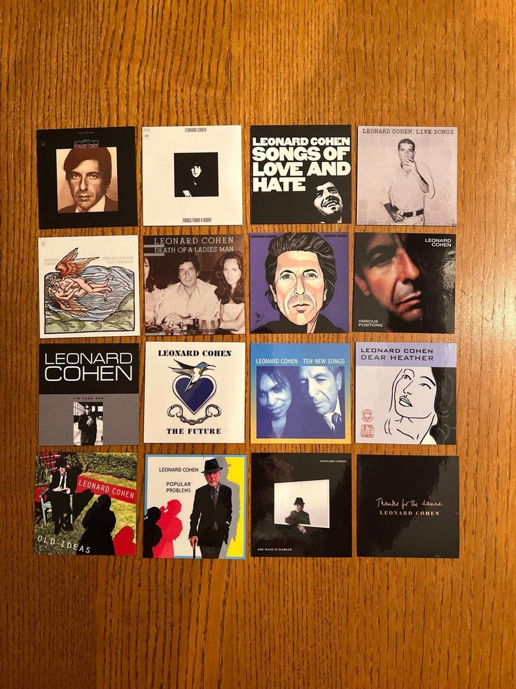 Leonard Cohen fridge magnets
