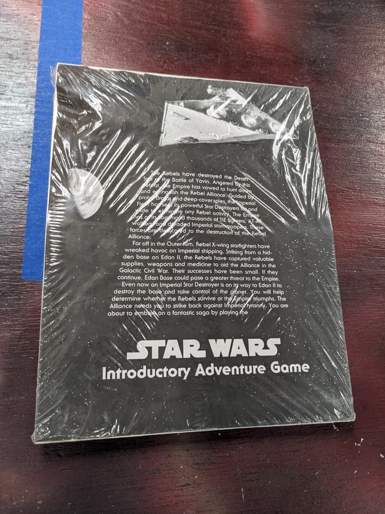 Star Wars Introductory Adventure Game New Sealed Kit