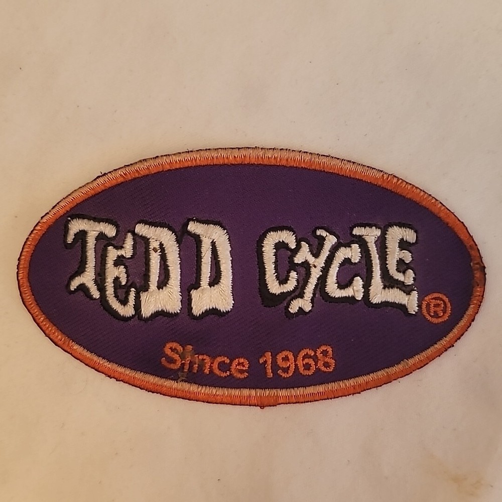 Tedd Cycle Motorcycle vest Jacket Patch Embroidered