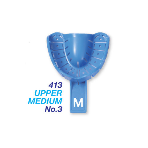 Dental Disposable Impression Trays with Rim Lock Medium 200 pcs