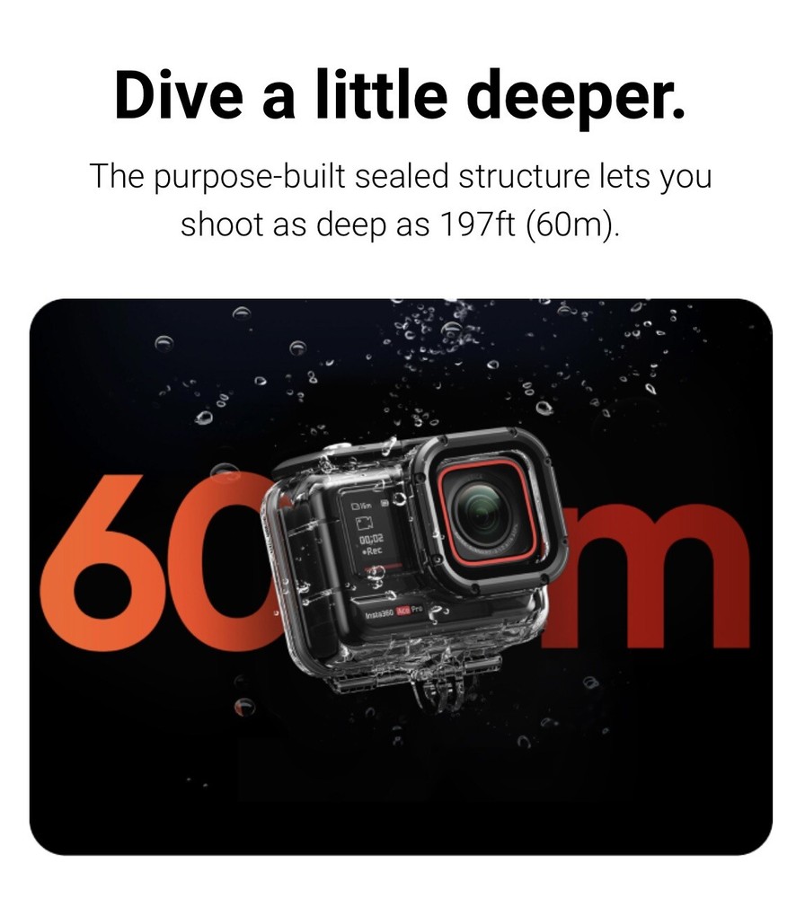 Original Insta360 Ace Pro Dive Case – Waterproof