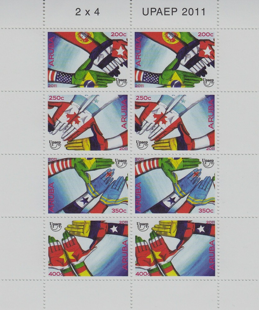 Aruba Issue 2011 (MS 524-527) Upaep