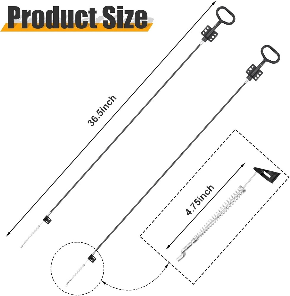 Sofa Recliner Cables, 2PCS Release Cables Replacement D Ring Pull Handle, Reclin