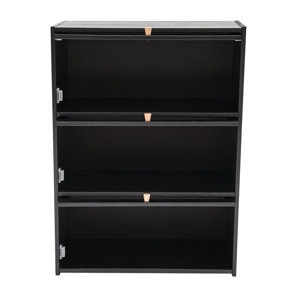 Stylish Black Storage Cabinet – Space-Saving Solution for Home Organization