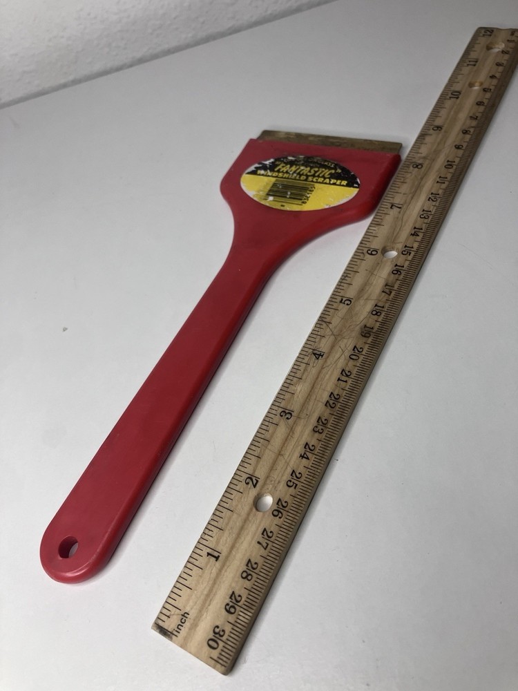 Fantastic Windshield Ice Scraper Red Color Used Condition