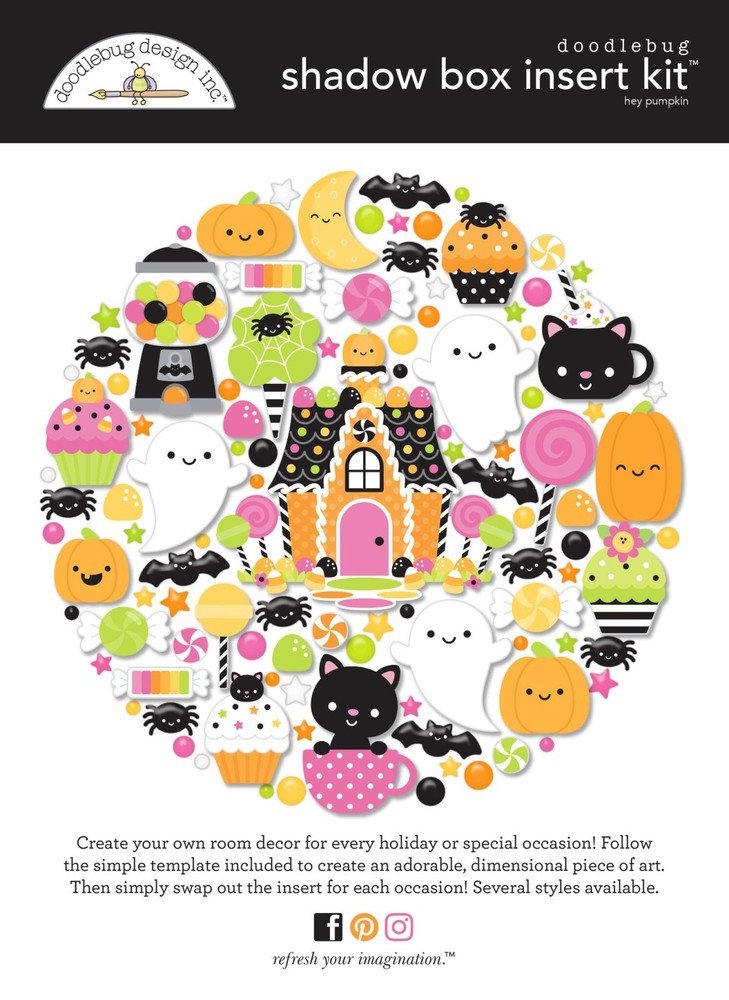 Doodlebug Design Shadow Box Insert Kit **CHOOSE DESIGN **